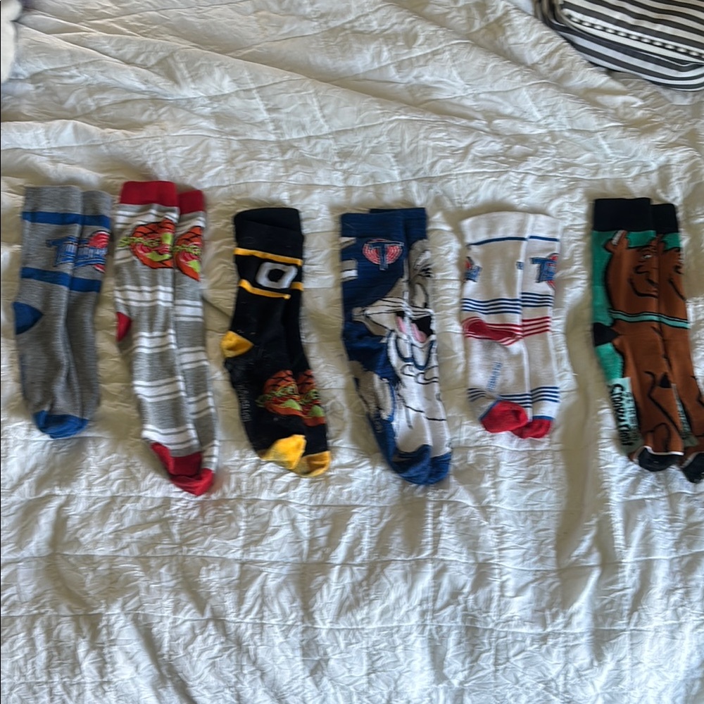 Assorted Colorful Character Socks